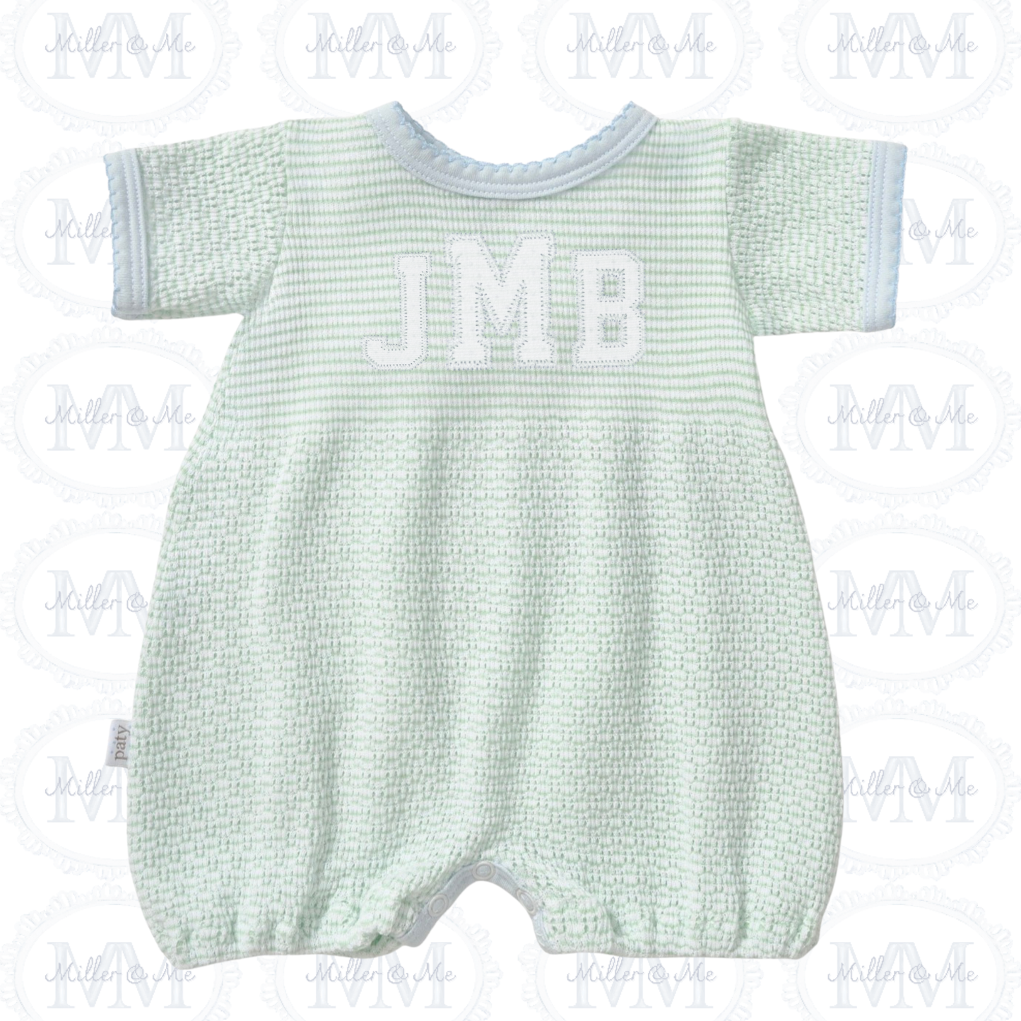 Paty Knit Solid Bubble with Pima Trim