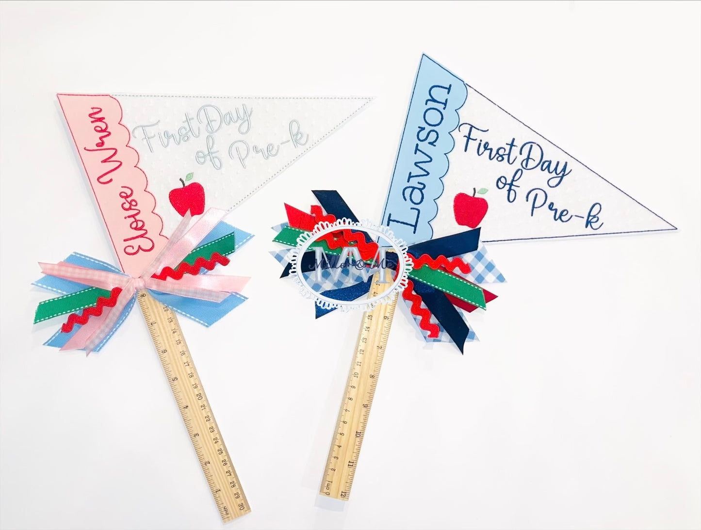 Back to school First Day Personalized Pennant Flag