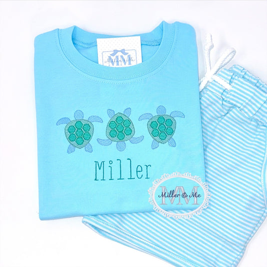 Boys Sea Turtle Personalized Shirt