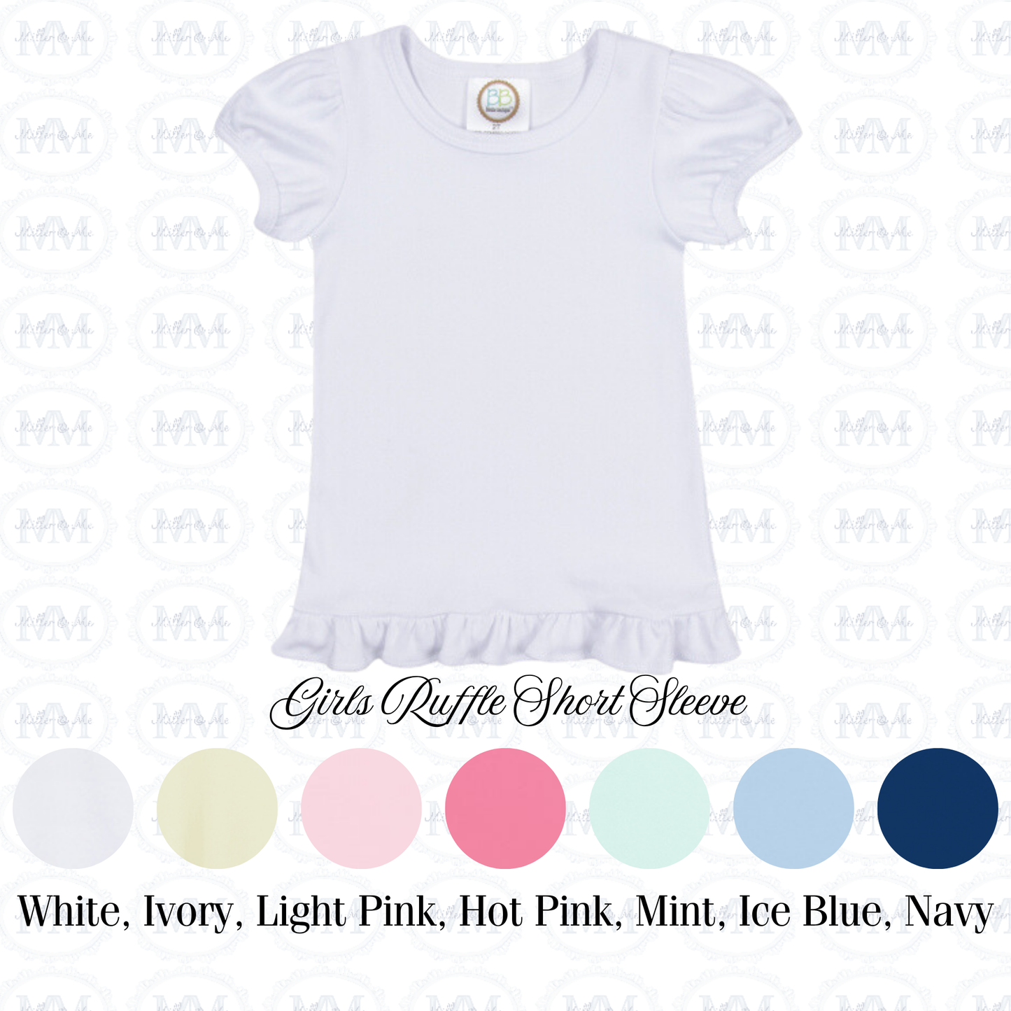 Back to School Sketch Apple Bow Shirt