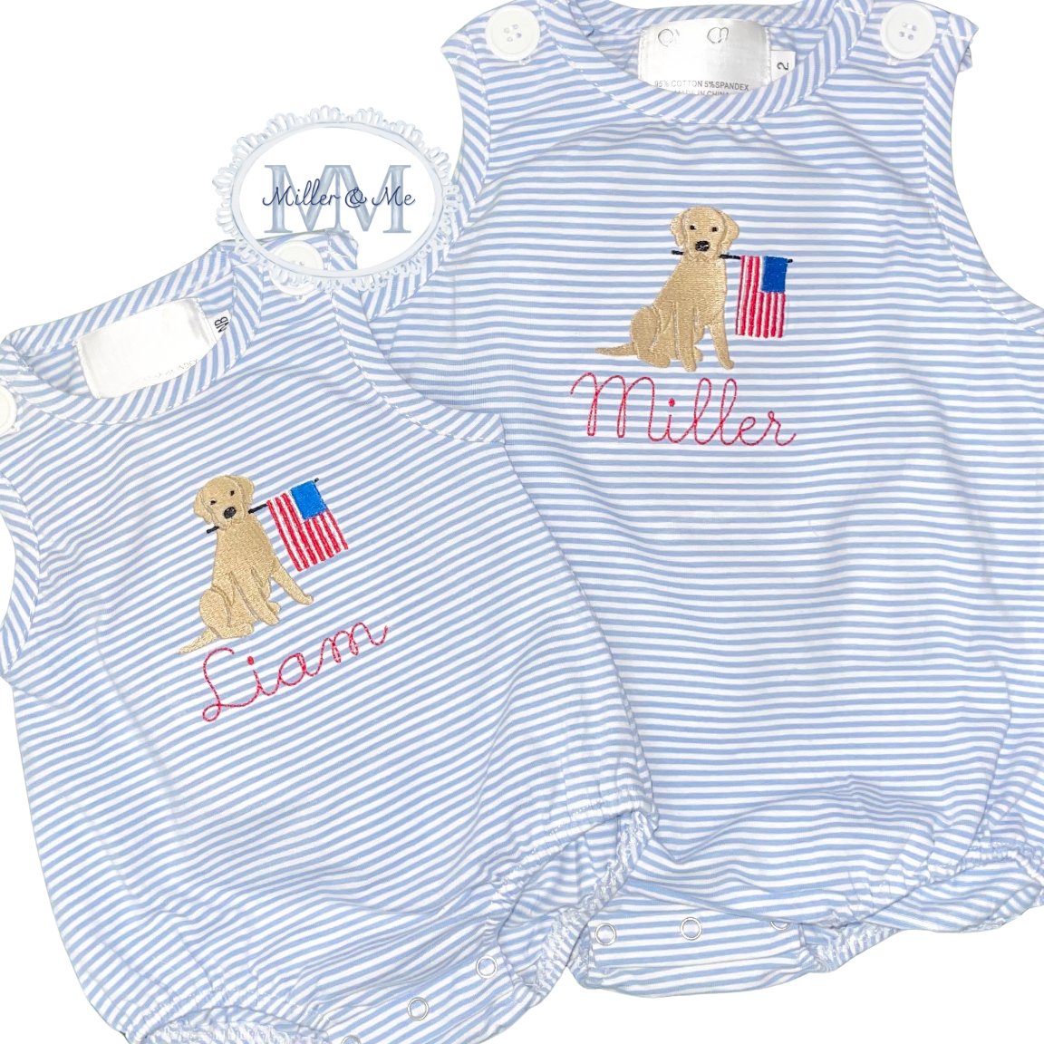 Patriotic Children's Striped Bubble