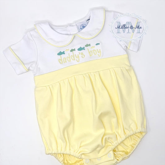 Daddy’s Boy Peter Pan Collar Bubble