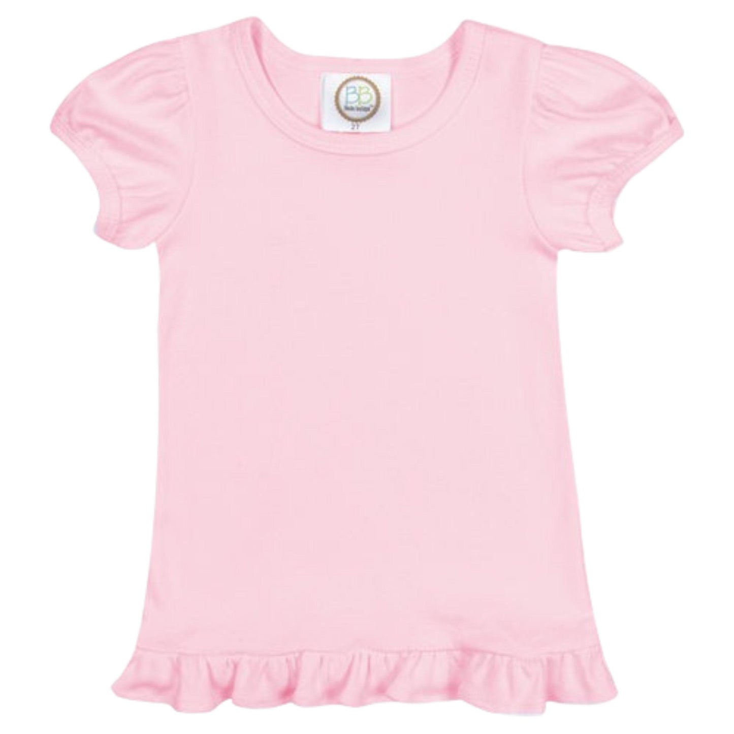 Girls Applique Bow Personalized Shirt