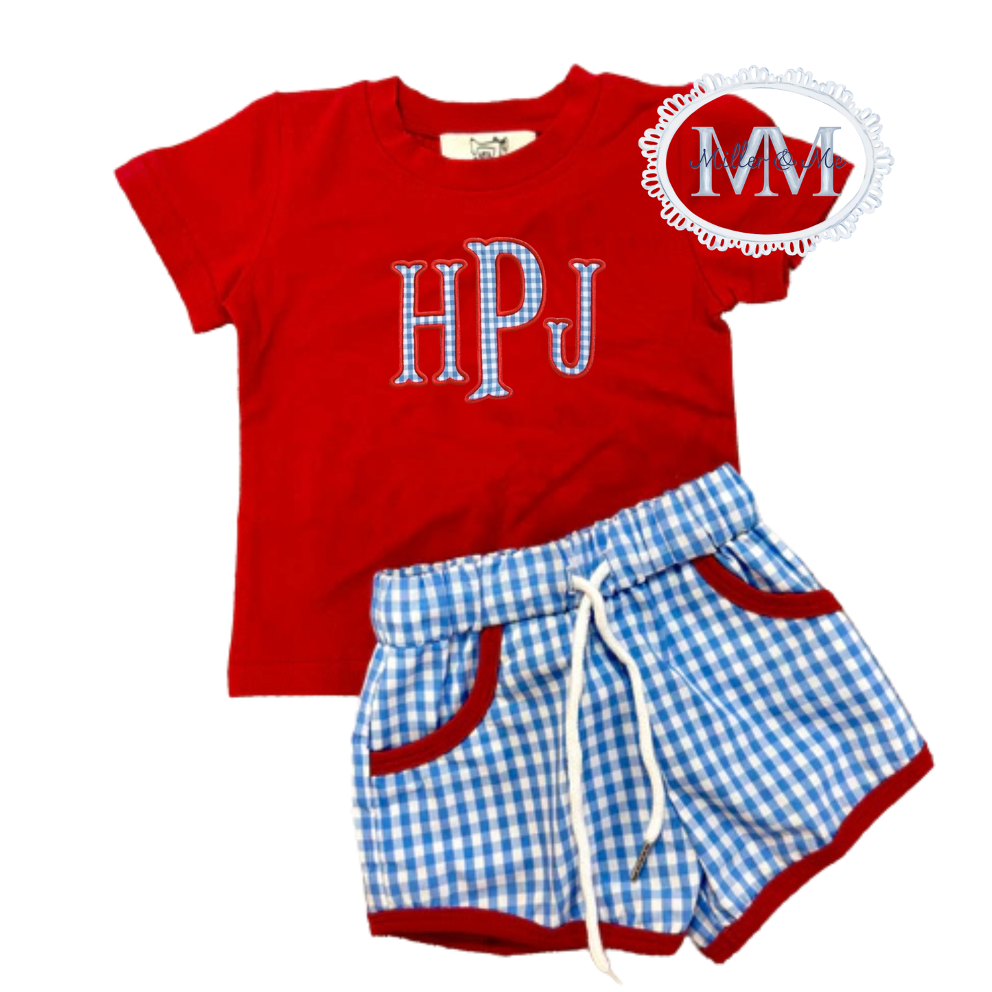 Boys Patriotic Shorts Set