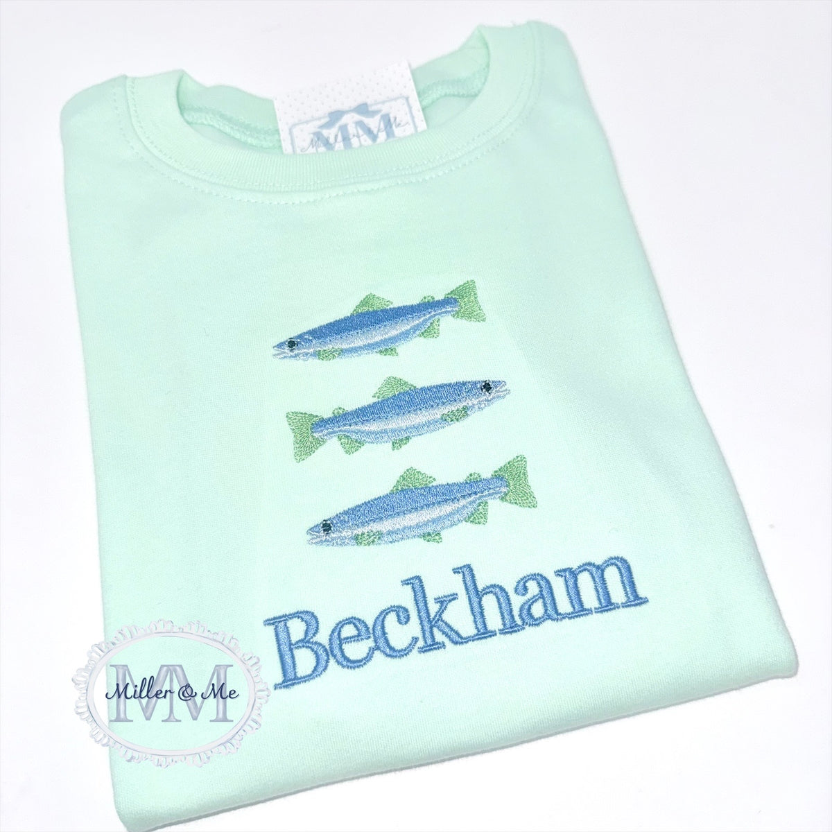 Fish Trio Personalized Boys Shirt