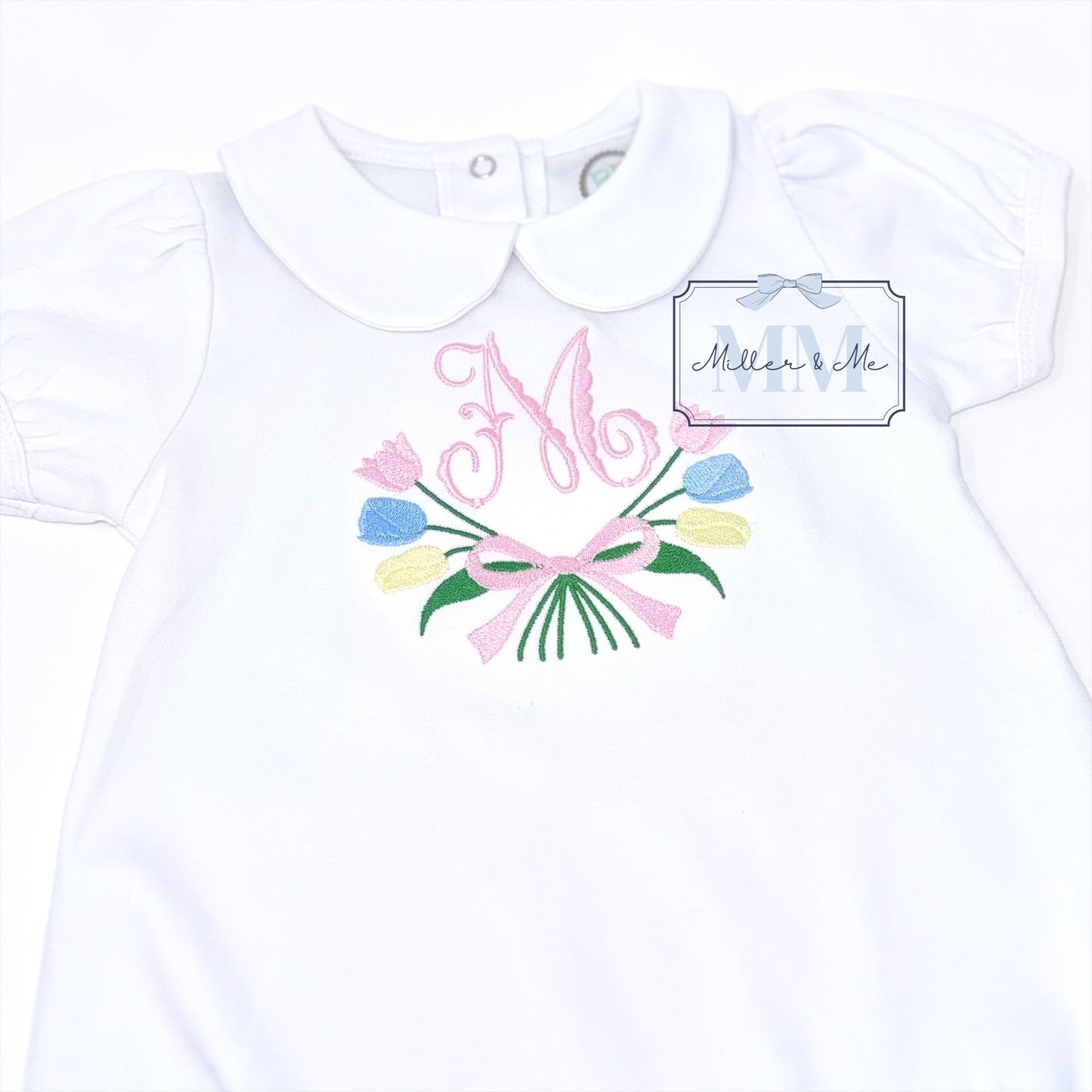 Personalized Spring Tulips Bubble / Shirt / Dress