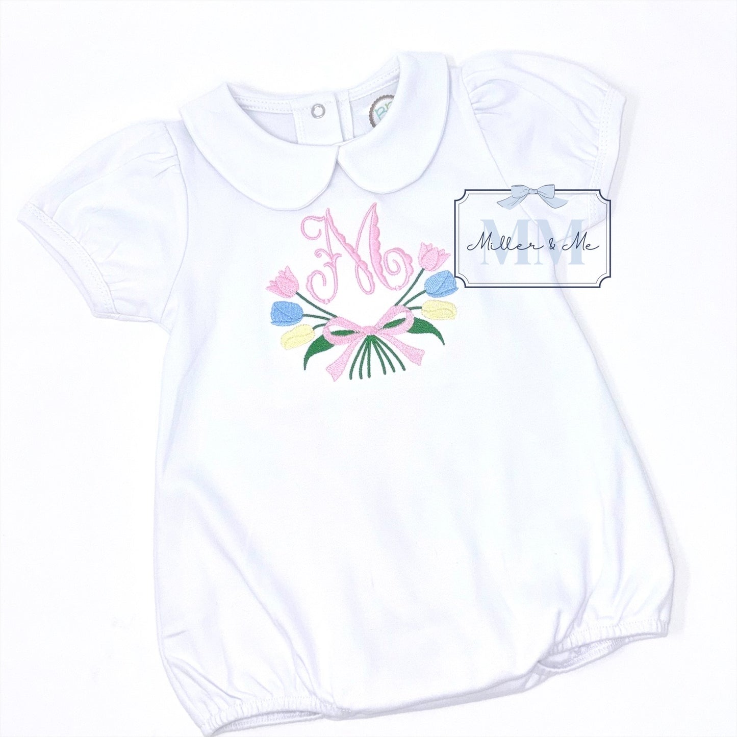 Personalized Spring Tulips Bubble / Shirt / Dress