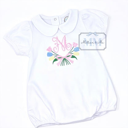 Personalized Spring Tulips Bubble / Shirt / Dress