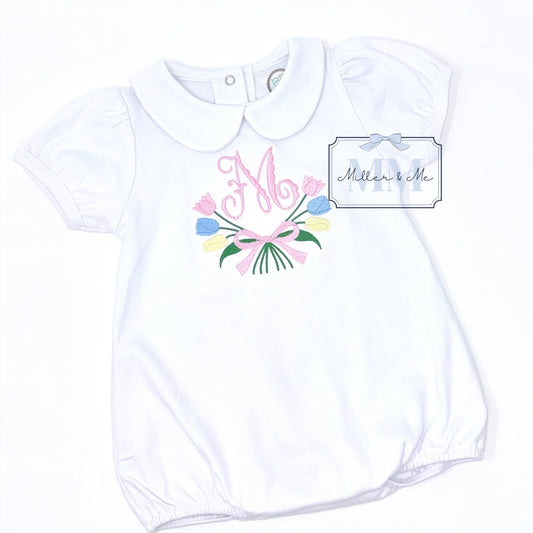 Personalized Spring Tulips Bubble / Shirt / Dress