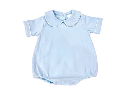 Baby Boys Peter Pan Collar PIping Edge Bubbe