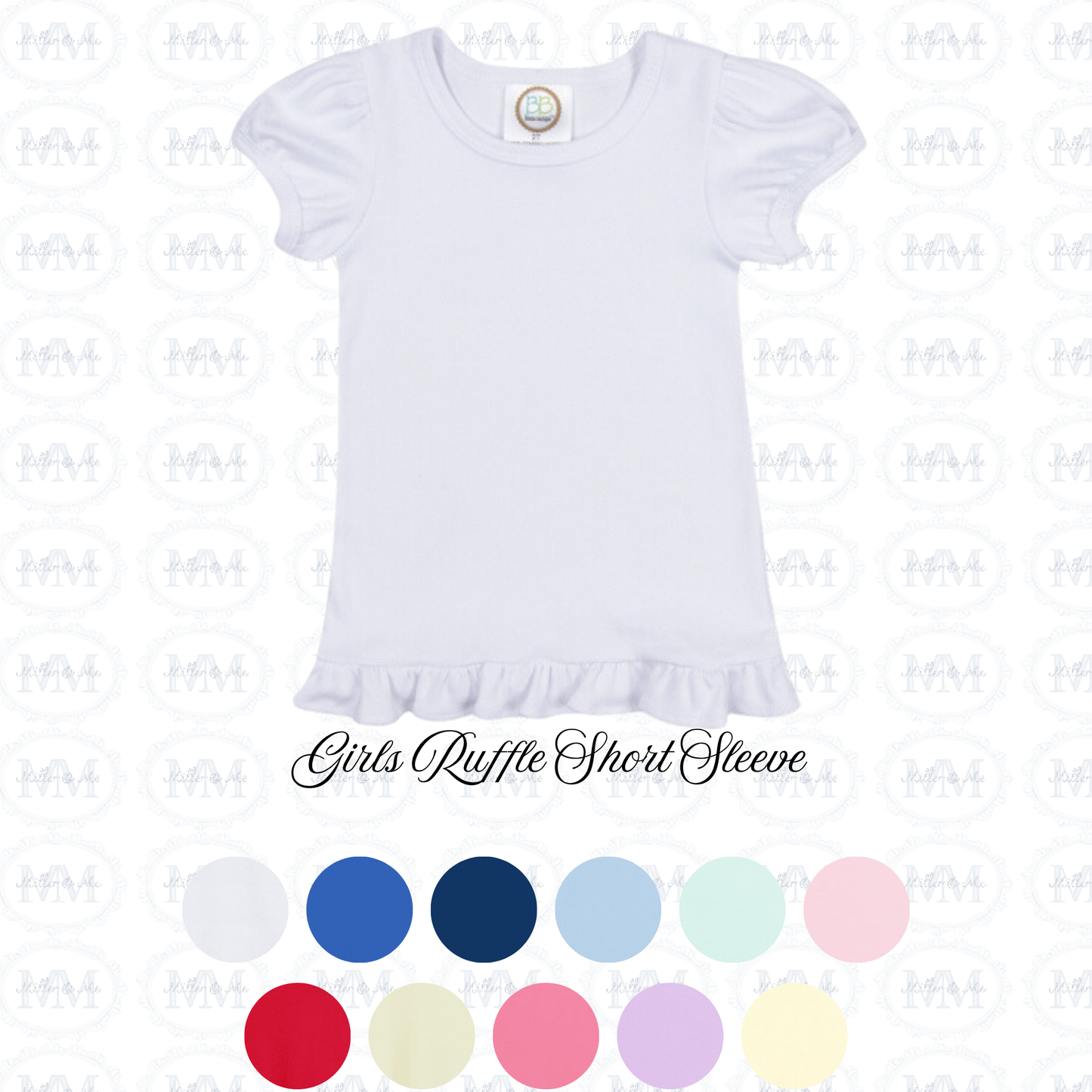 Custom Back To School Ruffle Shirt