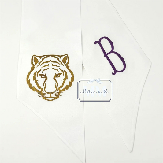 Tiger Personalized Wreath Sash