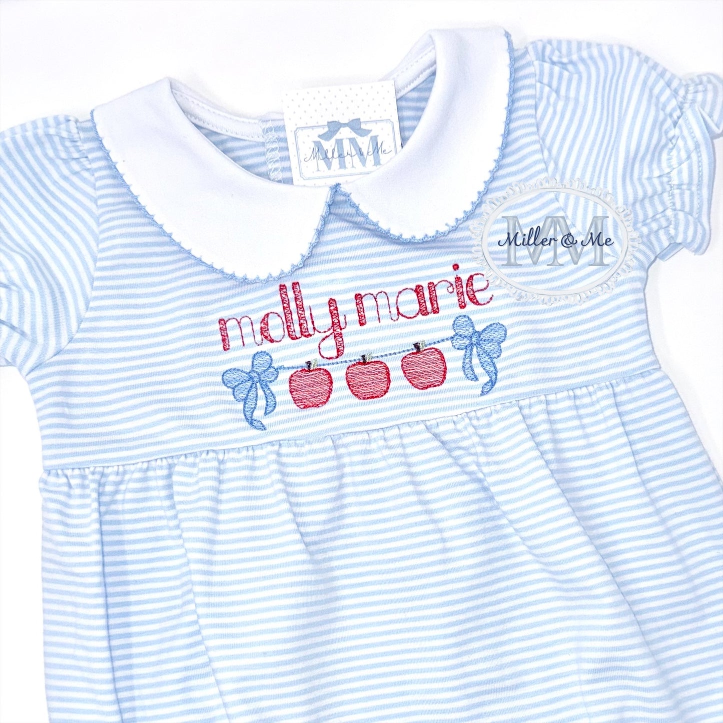 Peter Pan Collar Stripe Back to School Dress