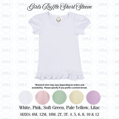 Jesus loves Personalized Children’s Ruffle Shirt