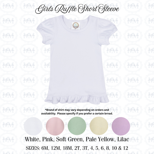 Jesus loves Personalized Children’s Ruffle Shirt