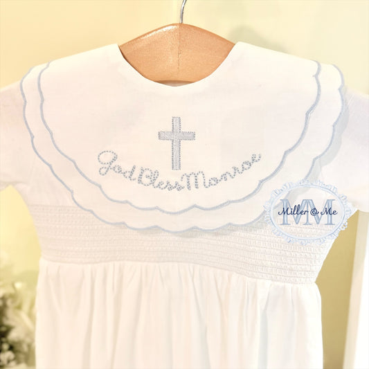 Baptism or Dedication Heirloom Baby Bib