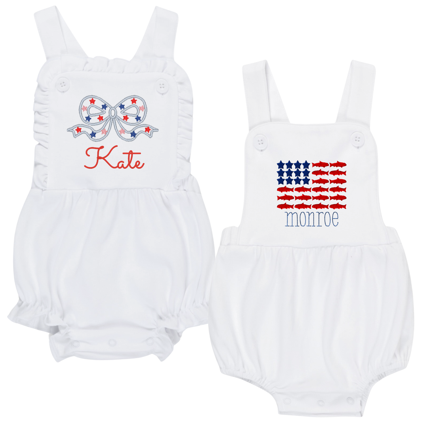 Patriotic Knit Sunsuit for Girls & Boys