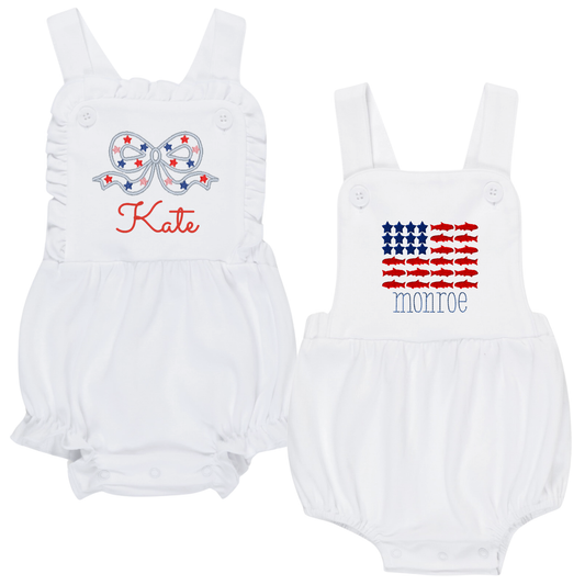 Patriotic Knit Sunsuit for Girls & Boys