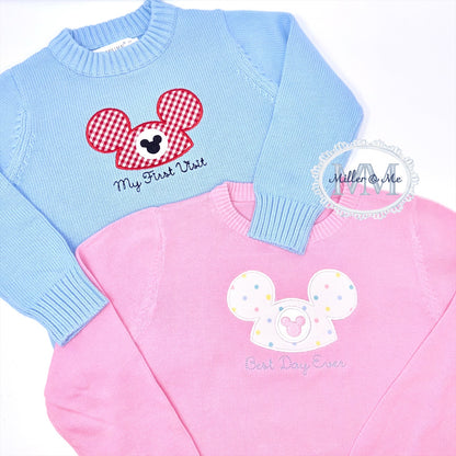 Magical mouse ears inspired sweater