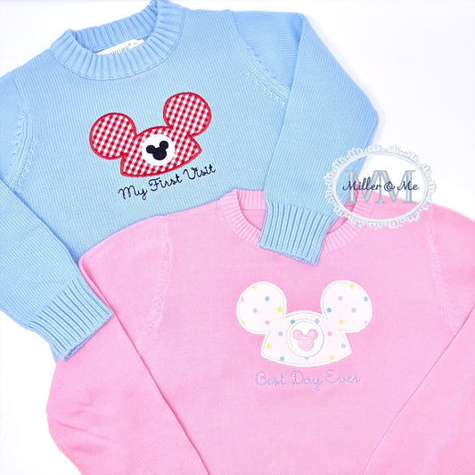 Magical mouse ears inspired sweater