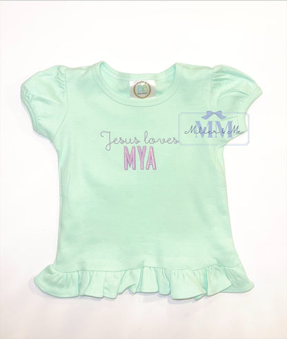 Jesus loves Personalized Children’s Shirt