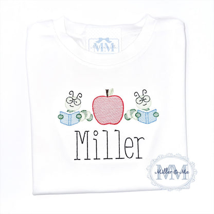 Unisex Back to School Sketch Bookworm Shirt