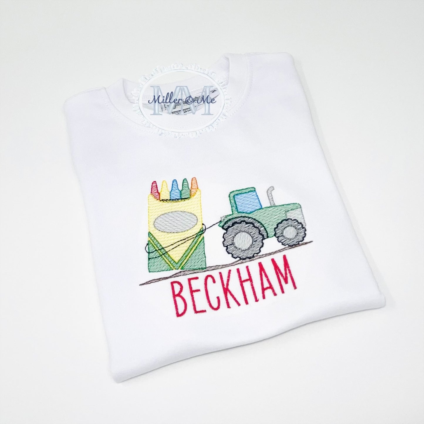 Boys Back to School Tractor Shirt