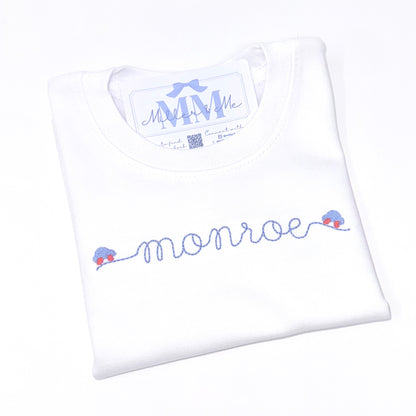 Boys Personalized Car Font Shirt