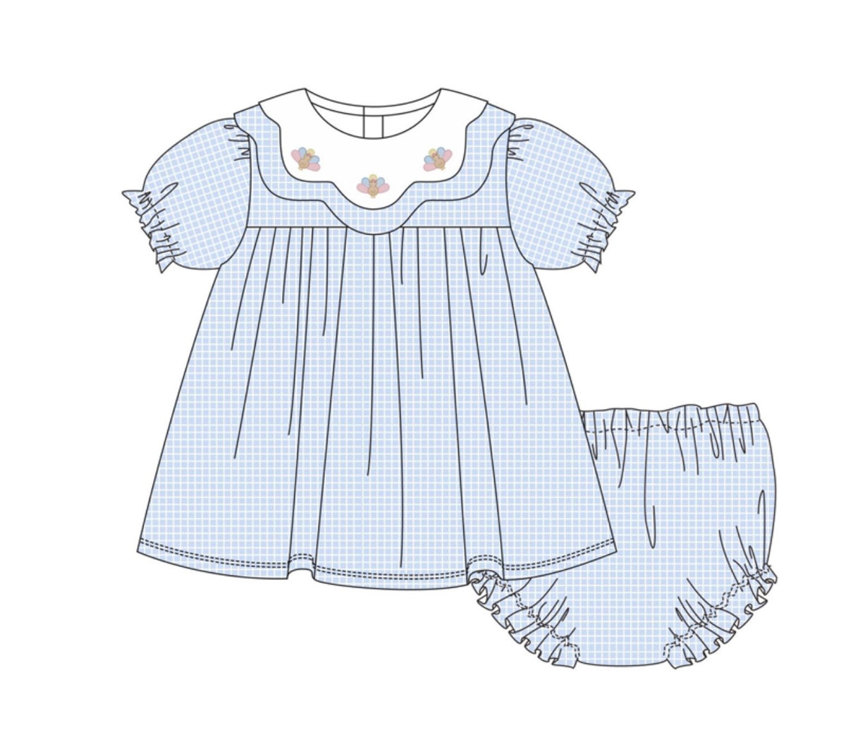 Blue Micro Gingham Turkey collection