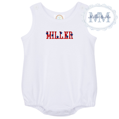 Patriotic sleeveless unisex bubble