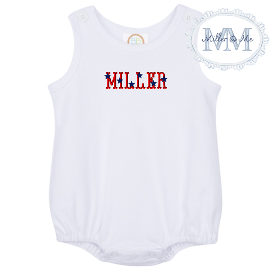 Patriotic sleeveless unisex bubble