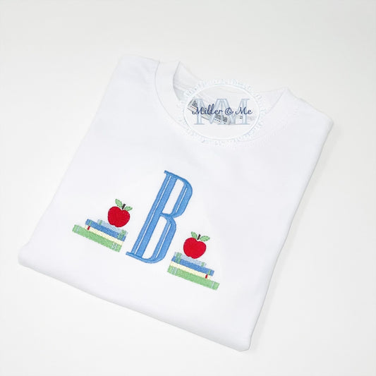 Unisex Back to School Bookends Monogram Shirt