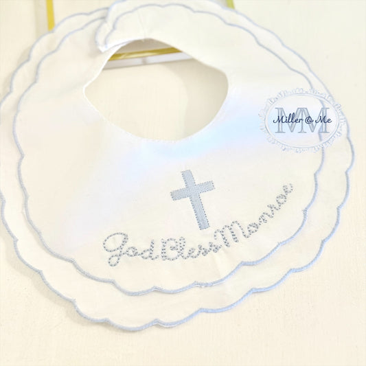 Baptism or Dedication Heirloom Baby Bib
