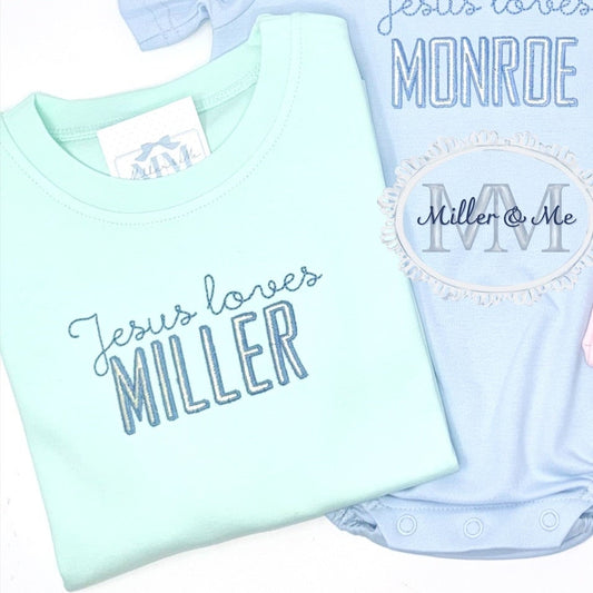 Jesus loves Personalized Children’s Shirt