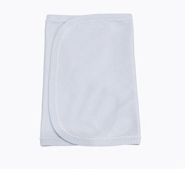 Picot Trim Bib & Burp Cloth