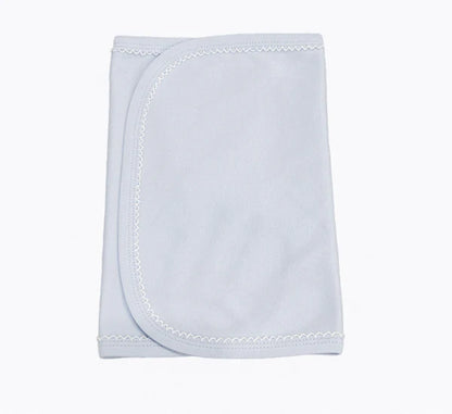 Picot Trim Bib & Burp Cloth