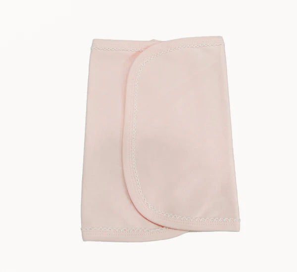 Picot Trim Bib & Burp Cloth