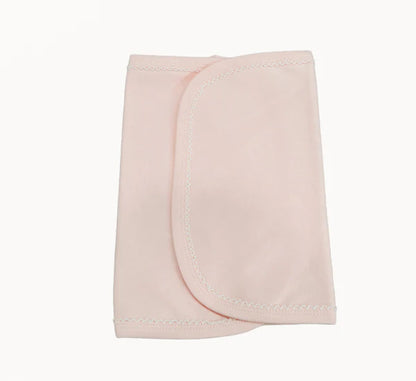 Picot Trim Bib & Burp Cloth