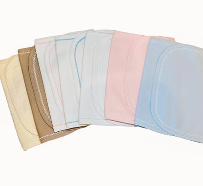 Picot Trim Bib & Burp Cloth