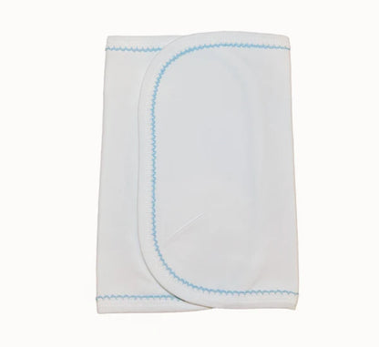 Picot Trim Bib & Burp Cloth