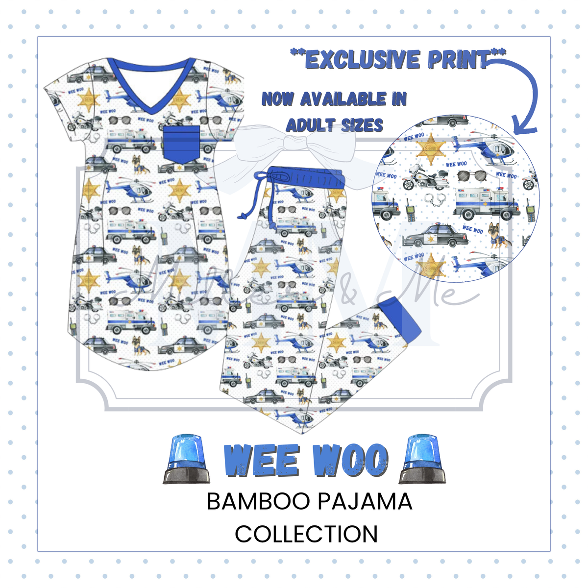 Wee Woo Bamboo Pajama Collection