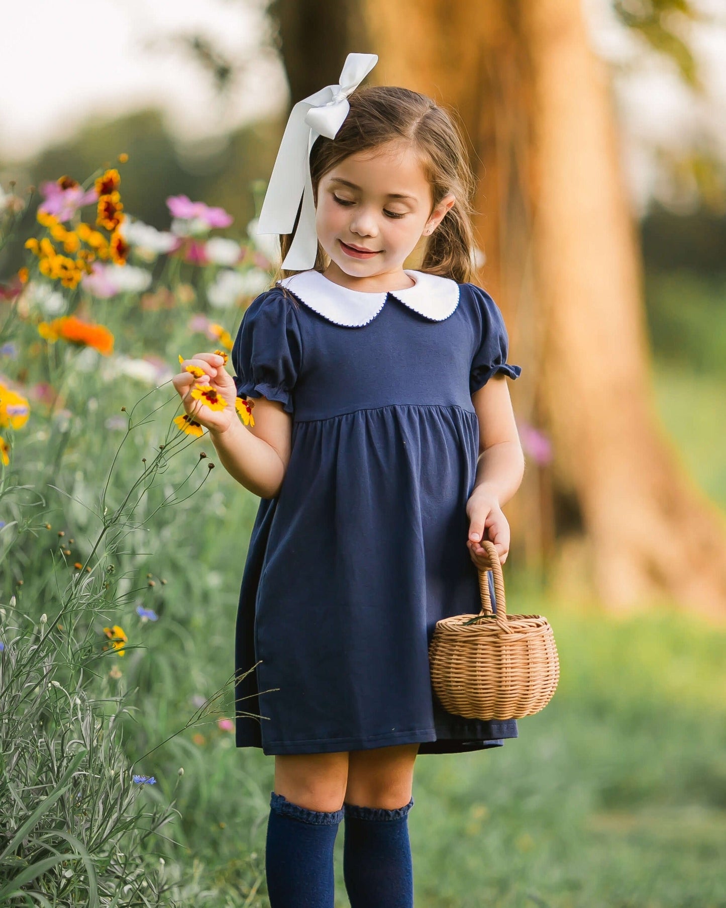 Navy Charlotte Dress - Pre-Order
