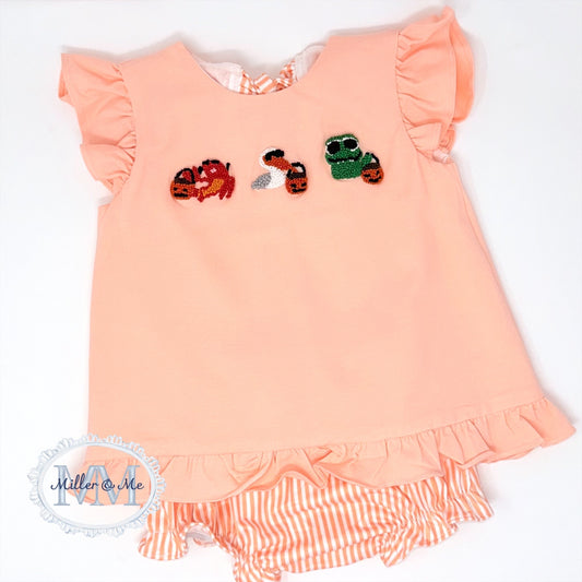 Cajun Halloween French Knot Outfit