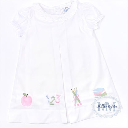 Back to School Ruffle Pleated Dress