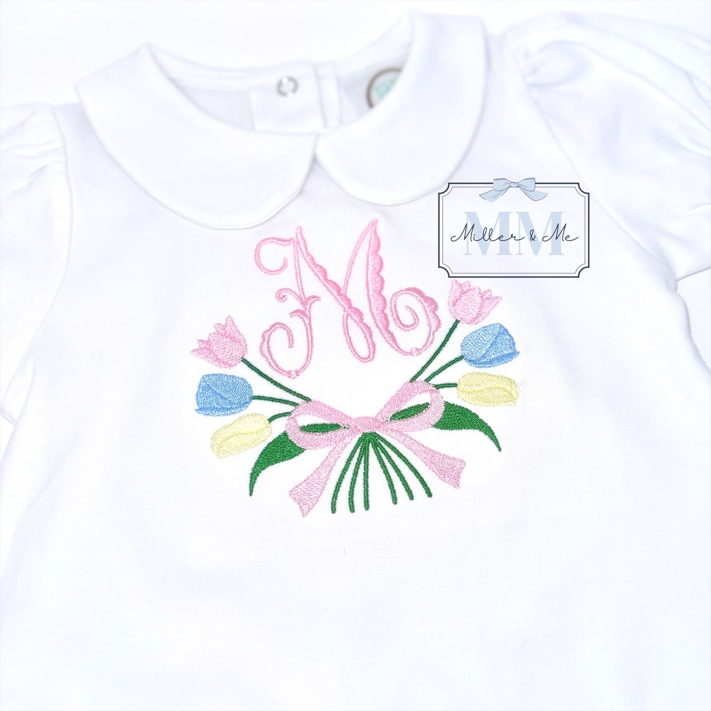 Personalized Spring Tulips Bubble / Shirt / Dress