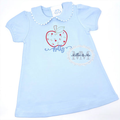 Back to School Girls Peter Pan Collar Dress