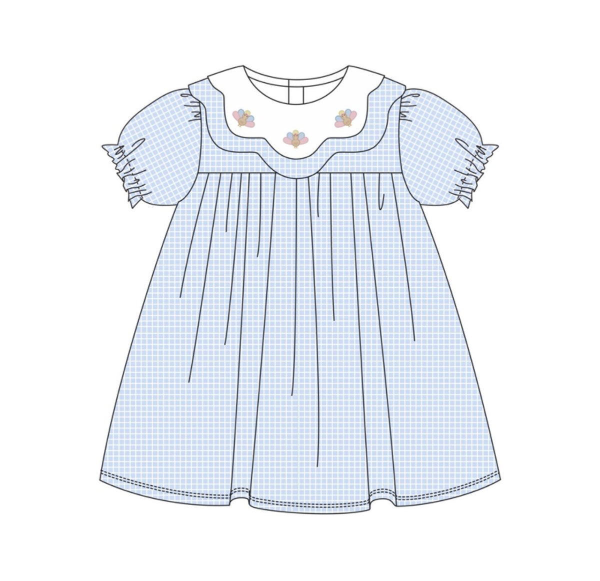 Blue Micro Gingham Turkey collection