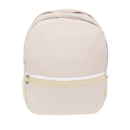 Full Size Seersucker Backpack