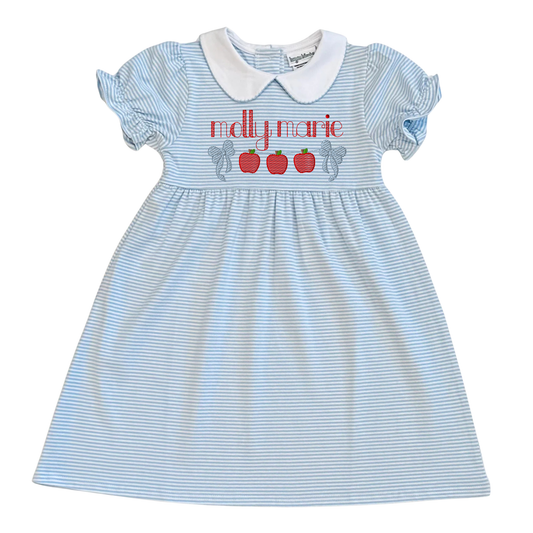 Peter Pan Collar Stripe Back to School Dress