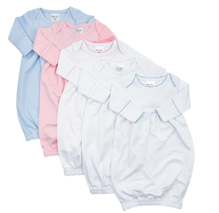 Picot Trim Baby Gown